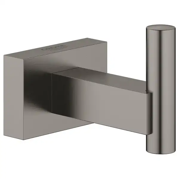 Крючок Grohe Essentials Cube, тёмный графит, матовый (40511AL1) фото 1 Aquada.com.ua Крючок Grohe Essentials Cube, тёмный графит, матовый (40511AL1) фото 1 Aquada.com.ua