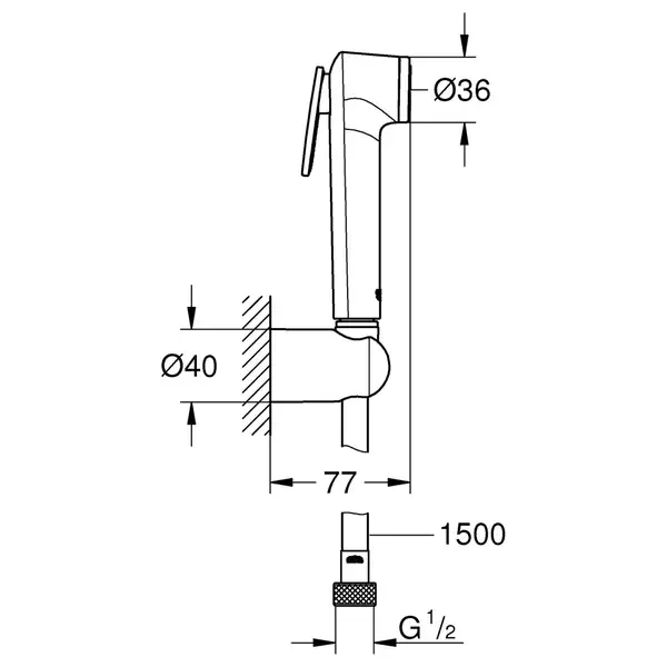 Гігієнічний душовий набір Grohe Tempesta-F Trigger Spray (26353000) Гігієнічний душовий набір Grohe Tempesta-F Trigger Spray (26353000)