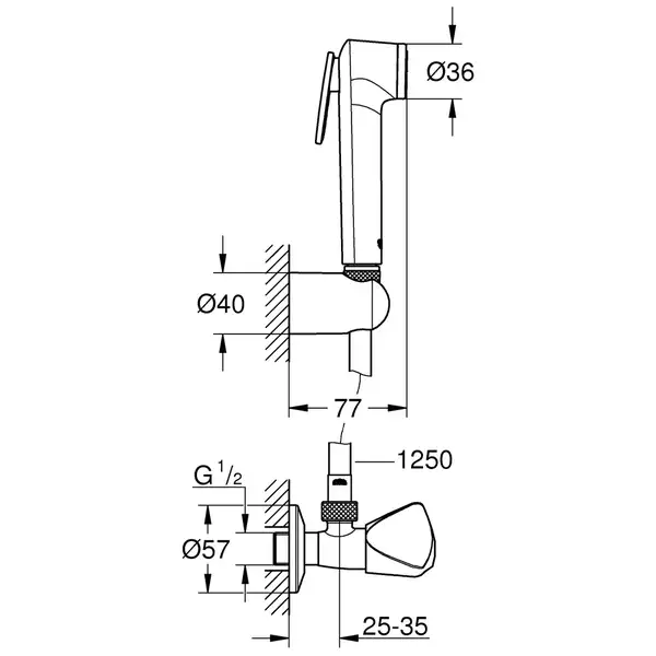Grohe Tempesta-F Trigger Spray, хром (27514001) Grohe Tempesta-F Trigger Spray, хром (27514001)