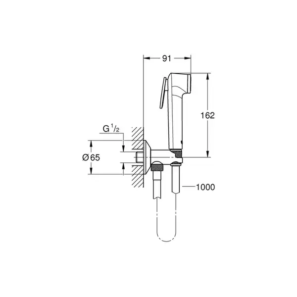 GROHE Набор гигиенический (29042000+26358000) (2904200B) фото 2 Aquada.com.ua