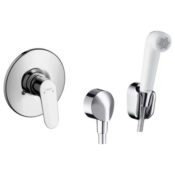 HANSGROHE Набор для гигиенического душа скрытого монтажа 2 (цвет - хром/белый) (32127111) фото 1 Aquada.com.ua