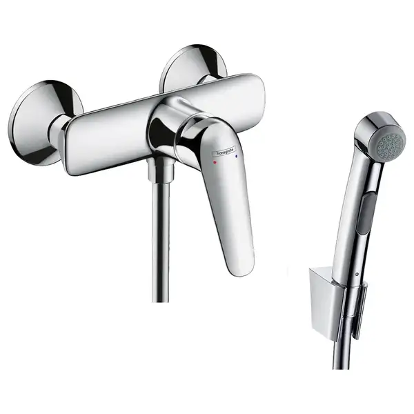 Набор для гигиенического душа Hansgrohe Novus (цвет - хром) (7106000S) фото 1 Aquada.com.ua Набор для гигиенического душа Hansgrohe Novus (цвет - хром) (7106000S) фото 1 Aquada.com.ua