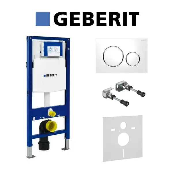 Инсталляция Geberit Duofix (3-в-1) в комплекте с клавишей Sigma 20, белый/хром (111.300.00.5+156.050.00.1+111.815.00.1+115.882.KJ.1) фото 1 Aquada.com.ua Инсталляция Geberit Duofix (3-в-1) в комплекте с клавишей Sigma 20, белый/хром (111.300.00.5+156.050.00.1+111.815.00.1+115.882.KJ.1) фото 1 Aquada.com.ua