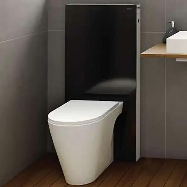 Инсталляция для напольного унитаза GEBERIT Monolith Premium 131.001.SJ.1 (стекло черное) (131.001.SJ.1) фото 2 Aquada.com.ua