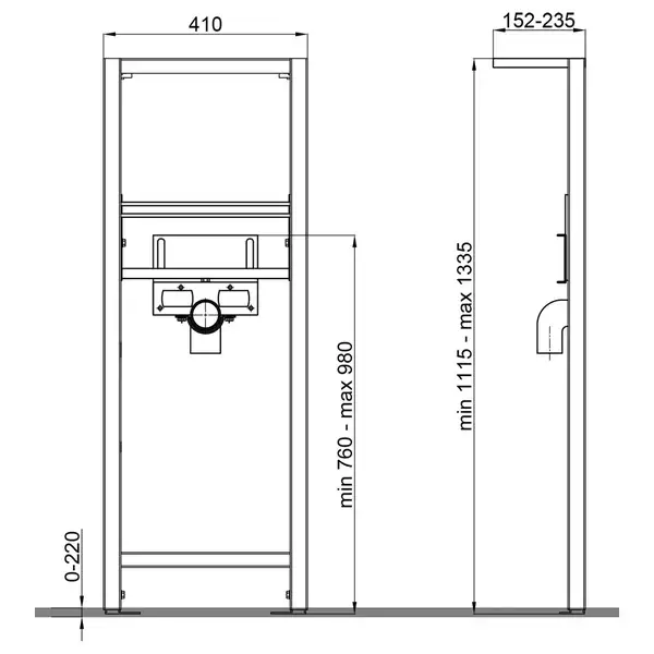 Інсталяція для раковини Qtap Nest QT0111705B (QT0111705B) фото 2 Aquada.com.ua