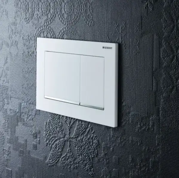 Geberit Omega 30 Клавіша змиву, білий/хром глянець (115.080.KJ.1) Geberit Omega 30 Клавіша змиву, білий/хром глянець (115.080.KJ.1)