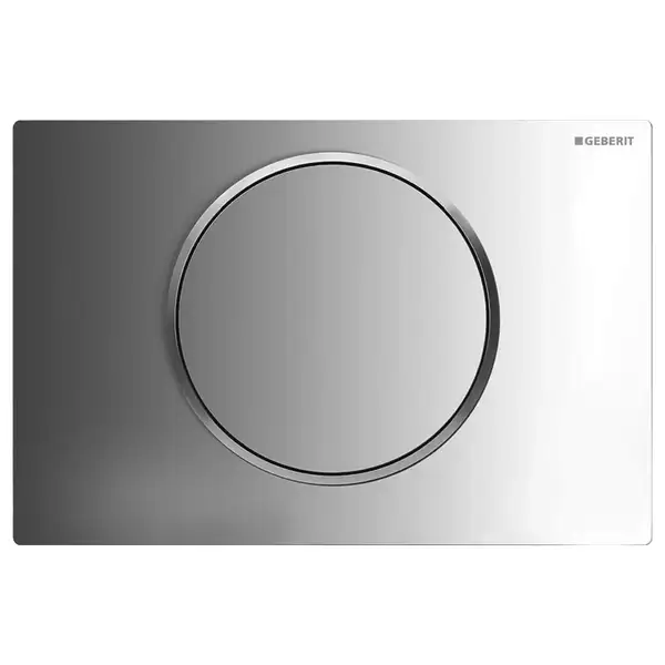 Клавиша смыва, смыв/стоп Geberit Sigma 10 (пластик хром глянцевый/матовый) (115.758.KH.5) фото 1 Aquada.com.ua