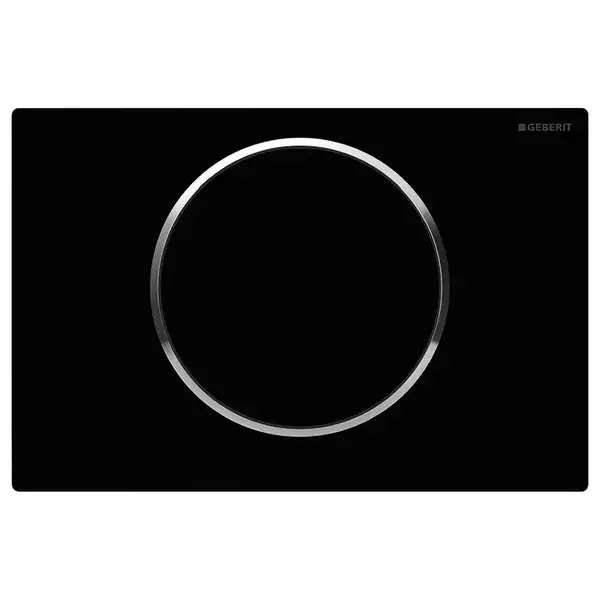 Клавиша смыва, смыв/стоп Geberit Sigma 10 (пластик чёрный/хром глянцевый) (115.758.KM.5) фото 1 Aquada.com.ua Клавиша смыва, смыв/стоп Geberit Sigma 10 (пластик чёрный/хром глянцевый) (115.758.KM.5) фото 1 Aquada.com.ua