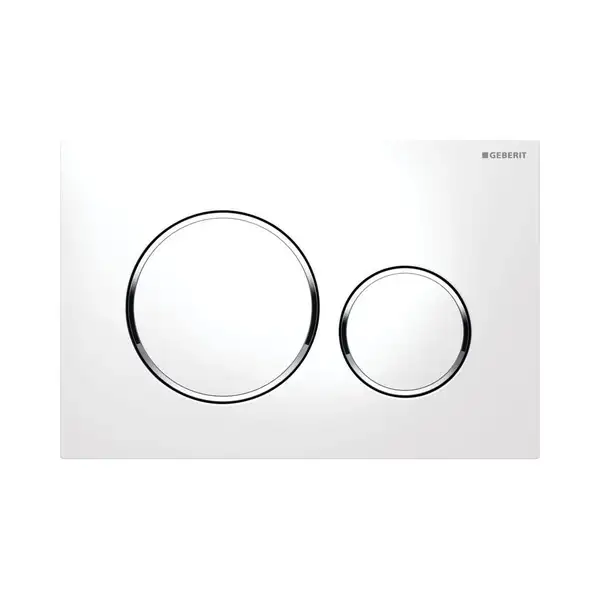 GEBERIT SIGMA 20 cмывная клавиша, двойной смыв, белый/хром глянцевый/белый (115.882.KJ.1) фото 1 Aquada.com.ua