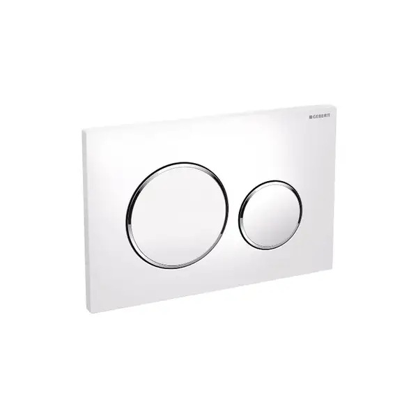 GEBERIT SIGMA 20 cмывная клавиша, двойной смыв, белый/хром глянцевый/белый (115.882.KJ.1) фото 3 Aquada.com.ua