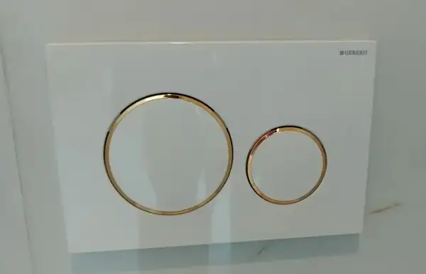 Geberit Sigma 20 Клавіша змиву, білий/позолота (115.882.KK.1)