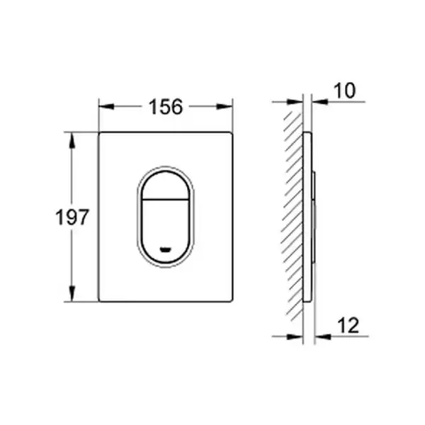 Накладна панель змиву Grohe Arena Cosmopolitan (38844SH0)
