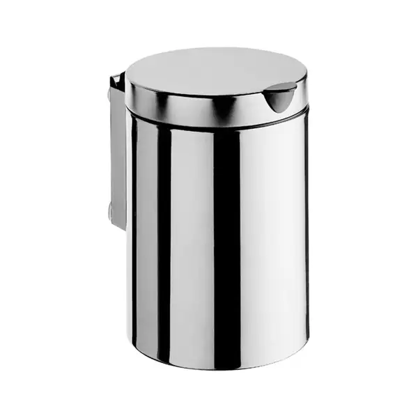 Корзина для мусора с крышкой 3 л Emco System 2, хром (355300100) фото 1 Aquada.com.ua Корзина для мусора с крышкой 3 л Emco System 2, хром (355300100) фото 1 Aquada.com.ua