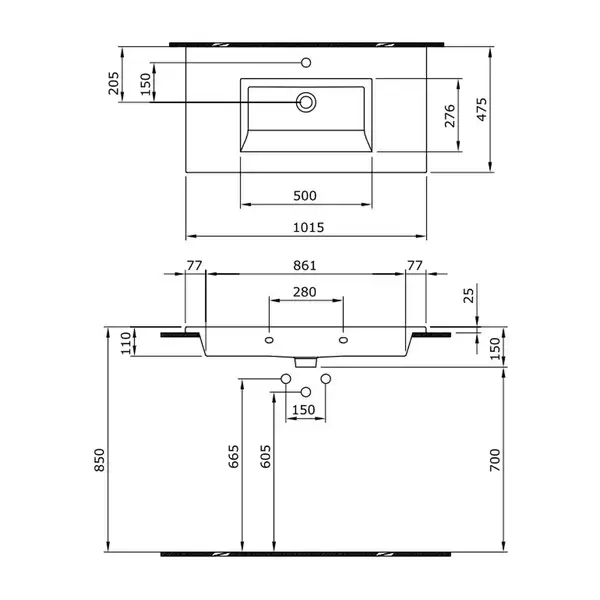 Тумба с раковиной 100 см Devit Laguna, антрацит (0022110A) фото 3 Aquada.com.ua Тумба с раковиной 100 см Devit Laguna, антрацит (0022110A) фото 3 Aquada.com.ua