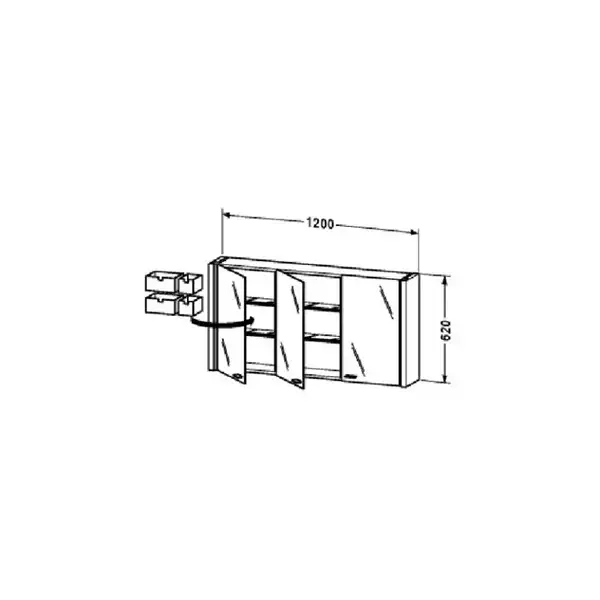 Зеркальный шкафчик Duravit 2nd Floor 1200x620 (2F965308585) фото 2 Aquada.com.ua Зеркальный шкафчик Duravit 2nd Floor 1200x620 (2F965308585) фото 2 Aquada.com.ua
