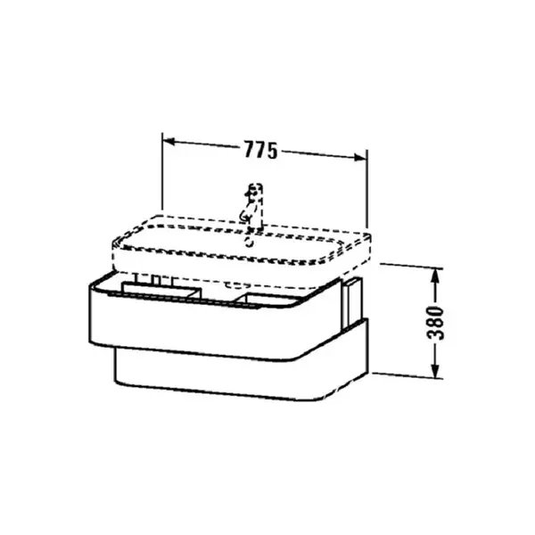 DURAVIT Тумба под раковину Duravi Happy D2 775 x 480 мм лен (H26365/75) фото 4 Aquada.com.ua DURAVIT Тумба под раковину Duravi Happy D2 775 x 480 мм лен (H26365/75) фото 4 Aquada.com.ua