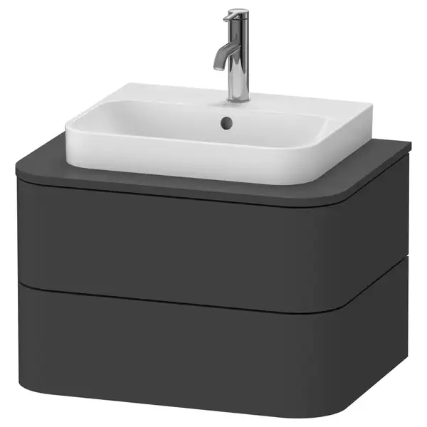 Тумбочка для подвесной консоли Duravit Happy D.2 Plus 65 х 48 см, графит суперматовый (HP496008080) фото 1 Aquada.com.ua Тумбочка для подвесной консоли Duravit Happy D.2 Plus 65 х 48 см, графит суперматовый (HP496008080) фото 1 Aquada.com.ua