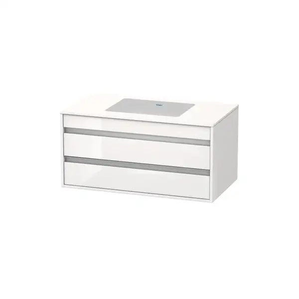 Тумба под раковину Duravit Ketho 1200х465 мм, белый матовый (KT66461818) фото 1 Aquada.com.ua