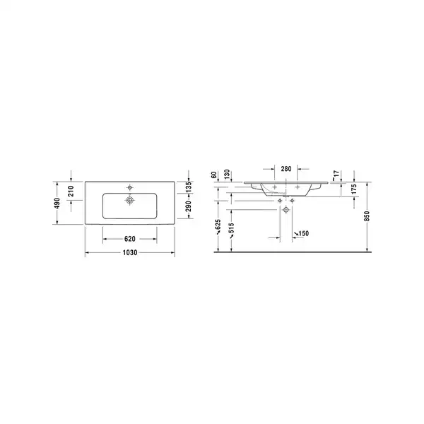 Тумба подвесная с раковиной 103 см Duravit (LC62424040+2336100000) фото 3 Aquada.com.ua Тумба подвесная с раковиной 103 см Duravit (LC62424040+2336100000) фото 3 Aquada.com.ua