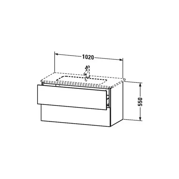 Тумба для раковины подвесная Duravit L-cube 1020х481 мм, орех брашированный (LC6242/69) фото 2 Aquada.com.ua Тумба для раковины подвесная Duravit L-cube 1020х481 мм, орех брашированный (LC6242/69) фото 2 Aquada.com.ua