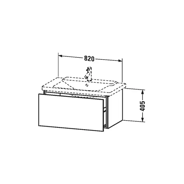 Тумба для раковины подвесная 820х481 мм Duravit L-cube орех брашированный (LC6247/69) фото 2 Aquada.com.ua Тумба для раковины подвесная 820х481 мм Duravit L-cube орех брашированный (LC6247/69) фото 2 Aquada.com.ua