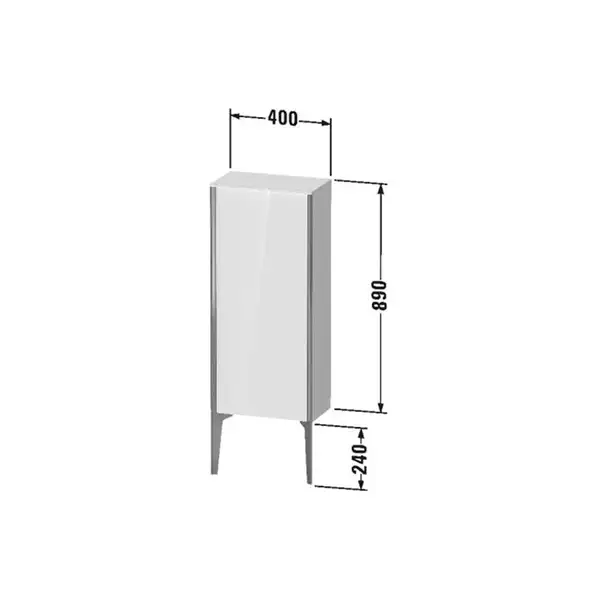 Шкафчик напольный Duravit XViu 40 x 24 х h113 см, белый глянцевый (XV1305LB122) фото 4 Aquada.com.ua Шкафчик напольный Duravit XViu 40 x 24 х h113 см, белый глянцевый (XV1305LB122) фото 4 Aquada.com.ua