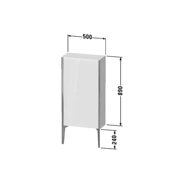 Шкафчик напольный Duravit XViu 50 x 24 х h113 см, доломитово-серый глянцевый лак (XV1306LB138) фото 2 Aquada.com.ua Шкафчик напольный Duravit XViu 50 x 24 х h113 см, доломитово-серый глянцевый лак (XV1306LB138) фото 2 Aquada.com.ua