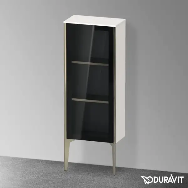 Шкафчик напольный со стеклянными дверцами Duravit XViu 40 x 24 х h113 см, белый глянцевый (XV1360LB122) фото 2 Aquada.com.ua Шкафчик напольный со стеклянными дверцами Duravit XViu 40 x 24 х h113 см, белый глянцевый (XV1360LB122) фото 2 Aquada.com.ua