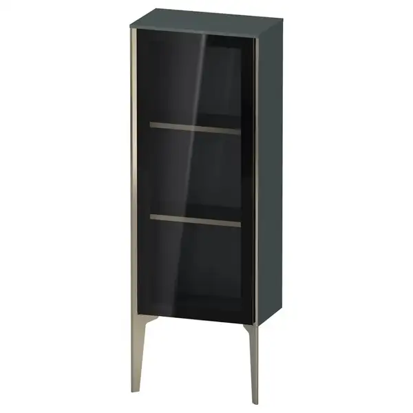 Шкафчик напольный со стеклянными дверцами Duravit XViu 40 x 24 х h113 см, доломитово-серый глянцевый лак (XV1360LB138) фото 1 Aquada.com.ua Шкафчик напольный со стеклянными дверцами Duravit XViu 40 x 24 х h113 см, доломитово-серый глянцевый лак (XV1360LB138) фото 1 Aquada.com.ua