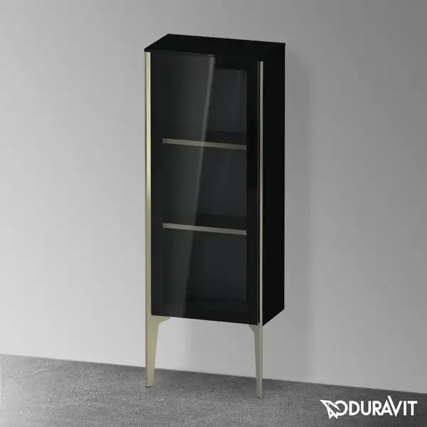 Шкафчик напольный со стеклянными дверцами Duravit XViu 40 x 24 х h113 см, чёрный глянцевый (XV1360LB140) фото 2 Aquada.com.ua Шкафчик напольный со стеклянными дверцами Duravit XViu 40 x 24 х h113 см, чёрный глянцевый (XV1360LB140) фото 2 Aquada.com.ua