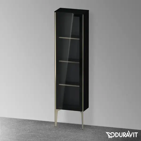 Шкафчик напольный со стеклянными дверцами Duravit XViu 40 x 24 х h157 см, чёрный глянцевый (XV1365LB140) фото 2 Aquada.com.ua Шкафчик напольный со стеклянными дверцами Duravit XViu 40 x 24 х h157 см, чёрный глянцевый (XV1365LB140) фото 2 Aquada.com.ua