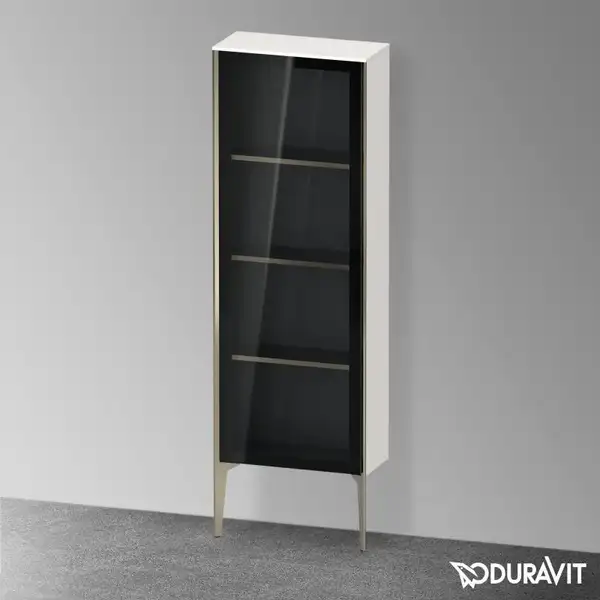 Шкафчик напольный со стеклянными дверцами Duravit XViu 50 x 24 х h157 см, белый глянцевый (XV1366LB122) фото 2 Aquada.com.ua Шкафчик напольный со стеклянными дверцами Duravit XViu 50 x 24 х h157 см, белый глянцевый (XV1366LB122) фото 2 Aquada.com.ua