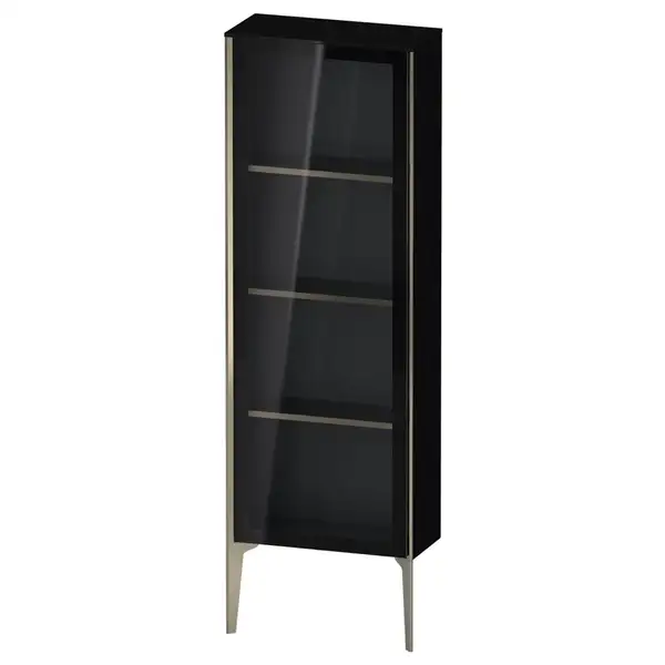 Шкафчик напольный со стеклянными дверцами Duravit XViu 50 x 24 х h157 см, чёрный глянцевый (XV1366LB140) фото 1 Aquada.com.ua Шкафчик напольный со стеклянными дверцами Duravit XViu 50 x 24 х h157 см, чёрный глянцевый (XV1366LB140) фото 1 Aquada.com.ua