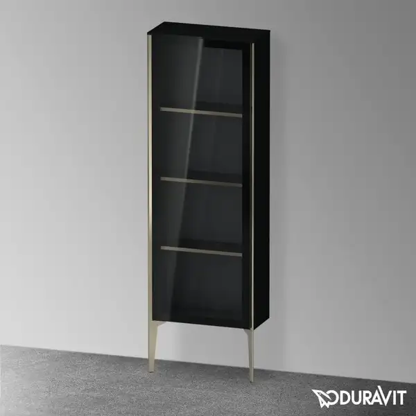 Шкафчик напольный со стеклянными дверцами Duravit XViu 50 x 24 х h157 см, чёрный глянцевый (XV1366LB140) фото 2 Aquada.com.ua Шкафчик напольный со стеклянными дверцами Duravit XViu 50 x 24 х h157 см, чёрный глянцевый (XV1366LB140) фото 2 Aquada.com.ua