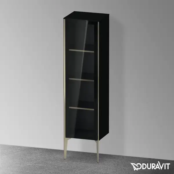 Шкафчик напольный со стеклянными дверцами Duravit XViu 40 x 36 х h157 см, чёрный глянцевый (XV1367LB140) фото 2 Aquada.com.ua Шкафчик напольный со стеклянными дверцами Duravit XViu 40 x 36 х h157 см, чёрный глянцевый (XV1367LB140) фото 2 Aquada.com.ua