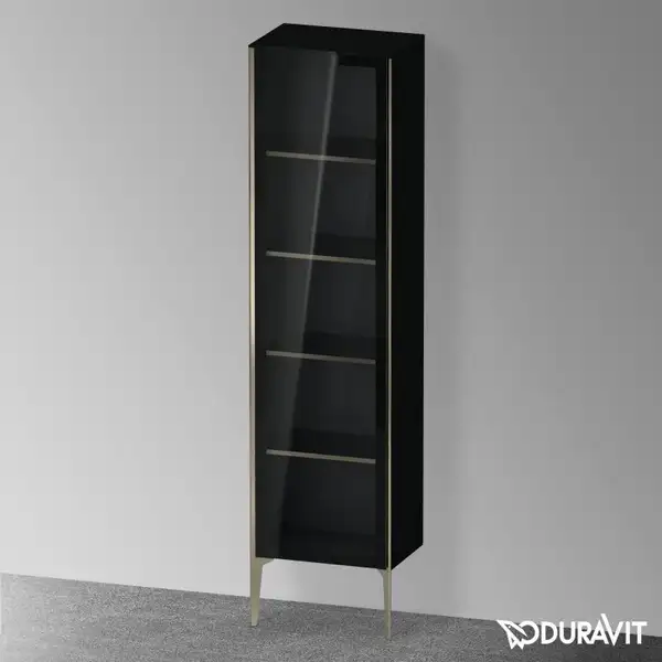 Шкафчик напольный со стеклянными дверцами Duravit XViu 50 x 36 х h201 см, чёрный глянцевый (XV1376LB140) фото 2 Aquada.com.ua Шкафчик напольный со стеклянными дверцами Duravit XViu 50 x 36 х h201 см, чёрный глянцевый (XV1376LB140) фото 2 Aquada.com.ua