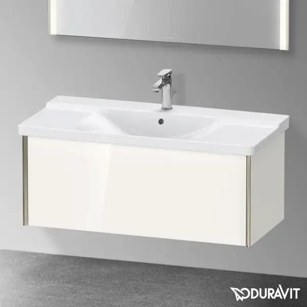 Тумба подвесная под раковину Duravit XViu 101 x 46,9 см, белый глянцевый (XV40170B122) фото 2 Aquada.com.ua