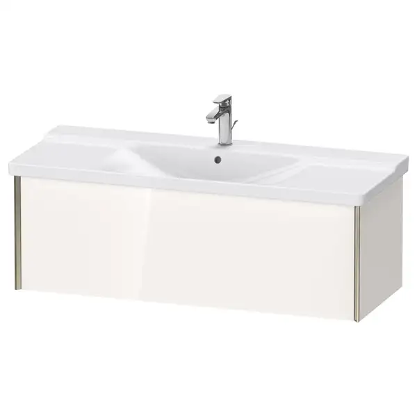 Тумба подвесная под раковину Duravit XViu 121 x 46,9 см, белый глянцевый (XV40180B122) фото 1 Aquada.com.ua