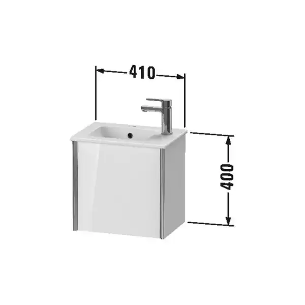 Тумба подвесная под раковину Duravit XViu 41 x 29 см, белый матовый (XV4024LB118) фото 3 Aquada.com.ua Тумба подвесная под раковину Duravit XViu 41 x 29 см, белый матовый (XV4024LB118) фото 3 Aquada.com.ua