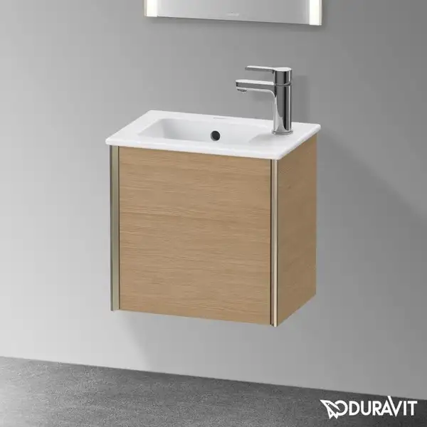 Тумба подвесная под раковину Duravit XViu 41 x 29 см, дуб европейский (XV4024LB152) фото 2 Aquada.com.ua