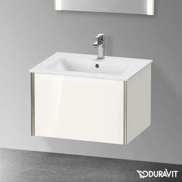 Тумба подвесная под раковину Duravit XViu 61 x 48 см, белый глянцевый (XV40250B122) фото 2 Aquada.com.ua