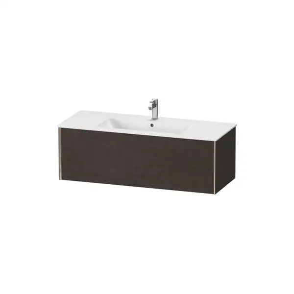 Тумба подвесная под раковину Duravit XViu 121 x 48 см, дуб тёмный брашированный (XV40280B172) фото 1 Aquada.com.ua