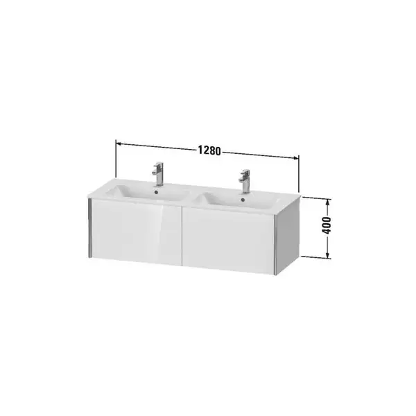 Тумба подвесная под раковину Duravit XViu 128 x 48 см, дуб брашированный (XV40290B112) фото 3 Aquada.com.ua Тумба подвесная под раковину Duravit XViu 128 x 48 см, дуб брашированный (XV40290B112) фото 3 Aquada.com.ua