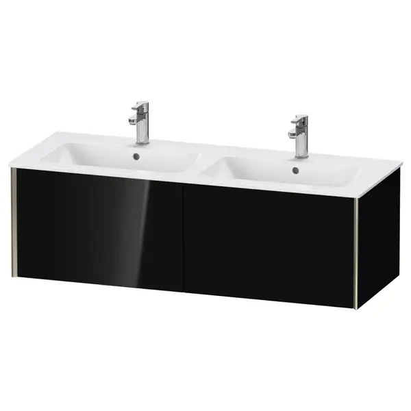 Тумба подвесная под раковину Duravit XViu 128 x 48 см, чёрный глянцевый (XV40290B140) фото 1 Aquada.com.ua Тумба подвесная под раковину Duravit XViu 128 x 48 см, чёрный глянцевый (XV40290B140) фото 1 Aquada.com.ua