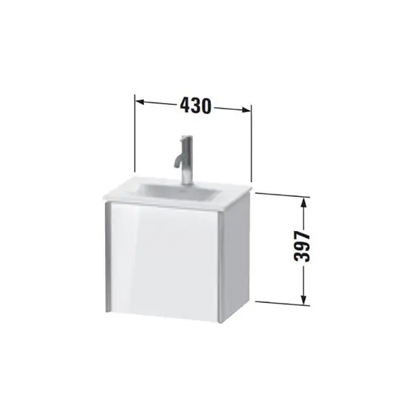 Тумба подвесная под раковину Duravit XViu 43 x 31 см, американский орех (XV4030LB113) фото 2 Aquada.com.ua Тумба подвесная под раковину Duravit XViu 43 x 31 см, американский орех (XV4030LB113) фото 2 Aquada.com.ua