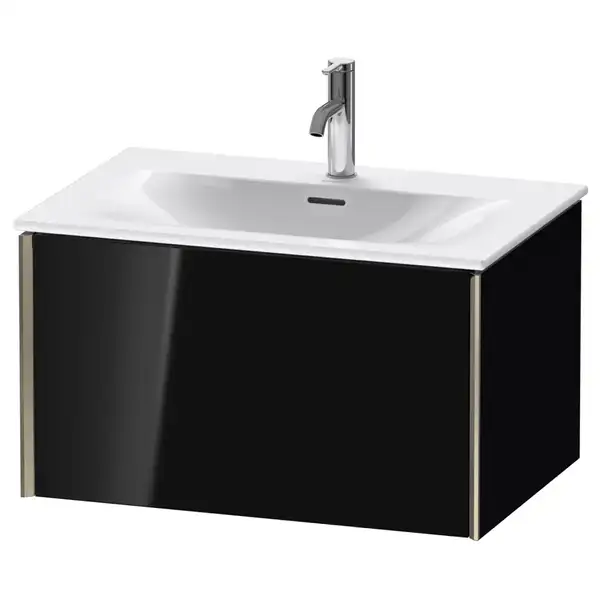 Тумба подвесная под раковину Duravit XViu 71 x 48 см, чёрный глянцевый (XV40330B140) фото 1 Aquada.com.ua Тумба подвесная под раковину Duravit XViu 71 x 48 см, чёрный глянцевый (XV40330B140) фото 1 Aquada.com.ua