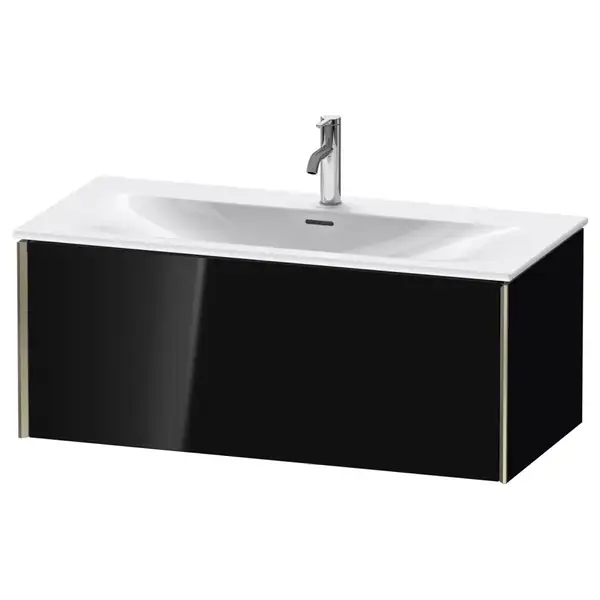 Тумба подвесная под раковину Duravit XViu 101 x 48 см, чёрный глянцевый (XV40350B140) фото 1 Aquada.com.ua Тумба подвесная под раковину Duravit XViu 101 x 48 см, чёрный глянцевый (XV40350B140) фото 1 Aquada.com.ua