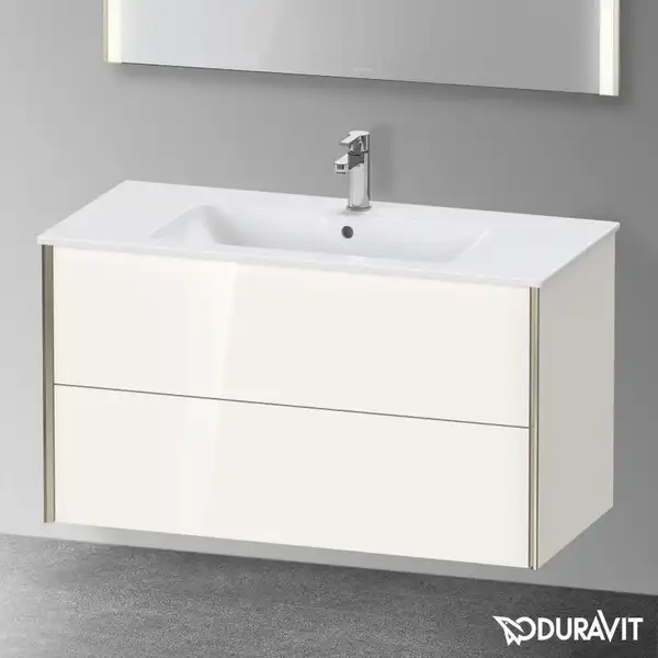 Тумба подвесная под раковину Duravit XViu 101 x 48 см, белый глянцевый (XV41270B122) фото 2 Aquada.com.ua Тумба подвесная под раковину Duravit XViu 101 x 48 см, белый глянцевый (XV41270B122) фото 2 Aquada.com.ua