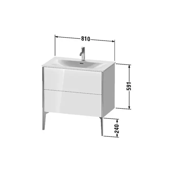Тумба напольная под раковину Duravit XViu 81 x 48 см, чёрный глянцевый (XV43020B140) фото 3 Aquada.com.ua Тумба напольная под раковину Duravit XViu 81 x 48 см, чёрный глянцевый (XV43020B140) фото 3 Aquada.com.ua