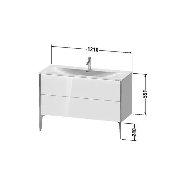 Тумба напольная под раковину Duravit XViu 121 x 48 см, белый глянцевый (XV43040B122) фото 3 Aquada.com.ua Тумба напольная под раковину Duravit XViu 121 x 48 см, белый глянцевый (XV43040B122) фото 3 Aquada.com.ua
